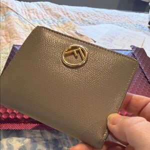 FENDI REHAB Vintage taupe wallet with beautiful soft leather